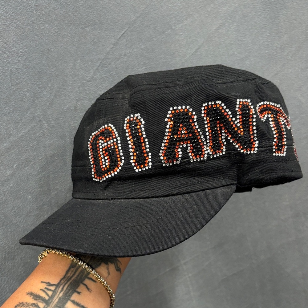 San Francisco Giants Black Embellished Women's Hat Studded Fan Gear MLB